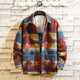 Autumn Woolen Jacket Men Fashion Retro Printing Casual Woolen Coat Men Streetwear Loose Overcoat Male Clothes Large Size M-5XL