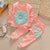 Girl Clothes Set Fashion Long Sleeve Top Pants 2-Piece Set Sun Flower Pattern Kids Wear Set For 2-5 Year Old Girls