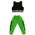 Teenagers Kids Hip Hop Clothing  Set Crop Sweatshirt Tops Pink Green Pants for Girls Dance Costume Ballroom Dancing Clothes Wear