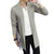 2020 new casual long-sleeved knitted cardigan men's solid color coat slim fit down jacket