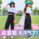 Girls Online Celebrity Leisure Suit Summer Wear 2020 nian New Style Korean-style Children Western Style Big Kid Short-sleeved To